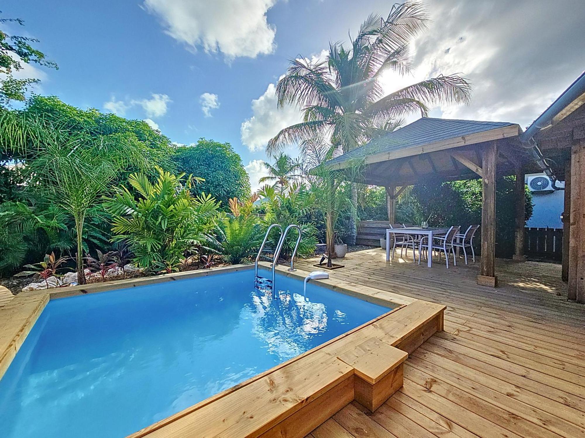 Villa L'Anjou Creole A Sainte Anne En Guadeloupe Avec Piscine Privee Et 2 Chambres Pour 4 Personnes Bagian luar foto
