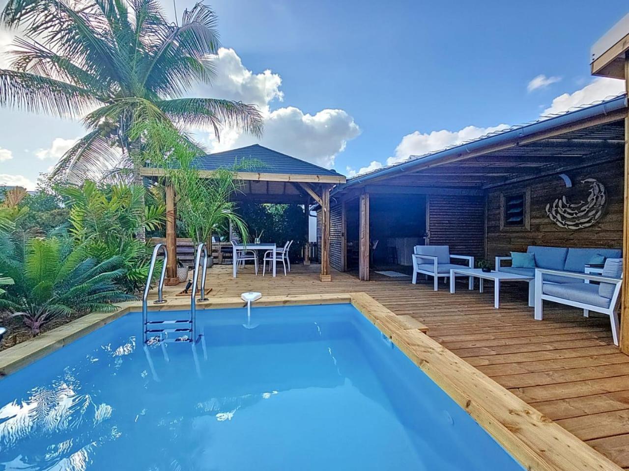 Villa L'Anjou Creole A Sainte Anne En Guadeloupe Avec Piscine Privee Et 2 Chambres Pour 4 Personnes Bagian luar foto